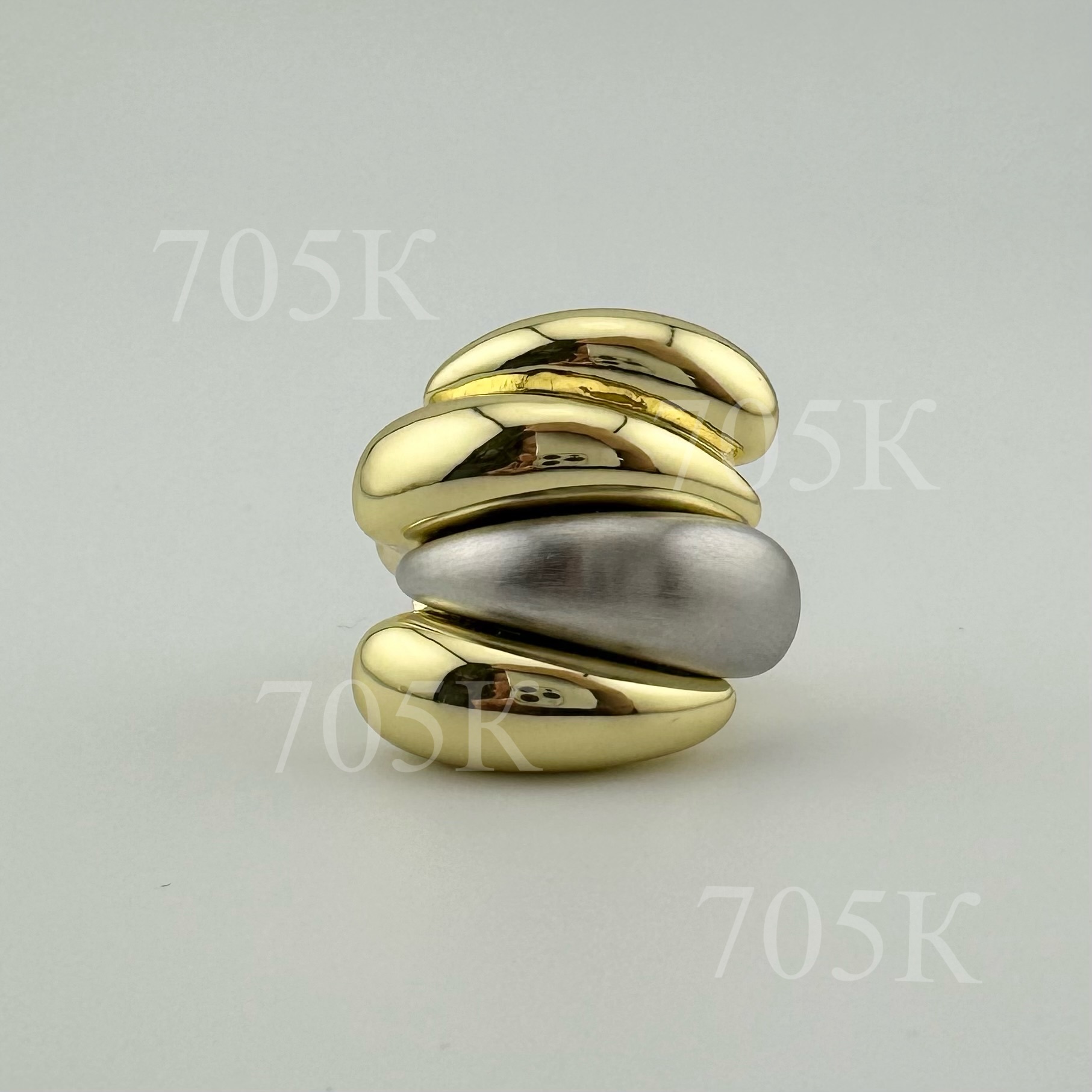 Кольцо глянцевое биколор р7 (18мм)